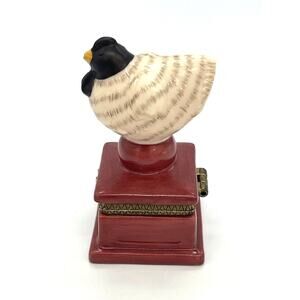 Porcelain Hen / Chicken Hinged Trinket Box by Foreside